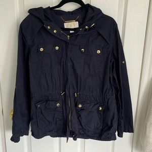 Michael Kors Navy Anorak Jacket Coat Womens M